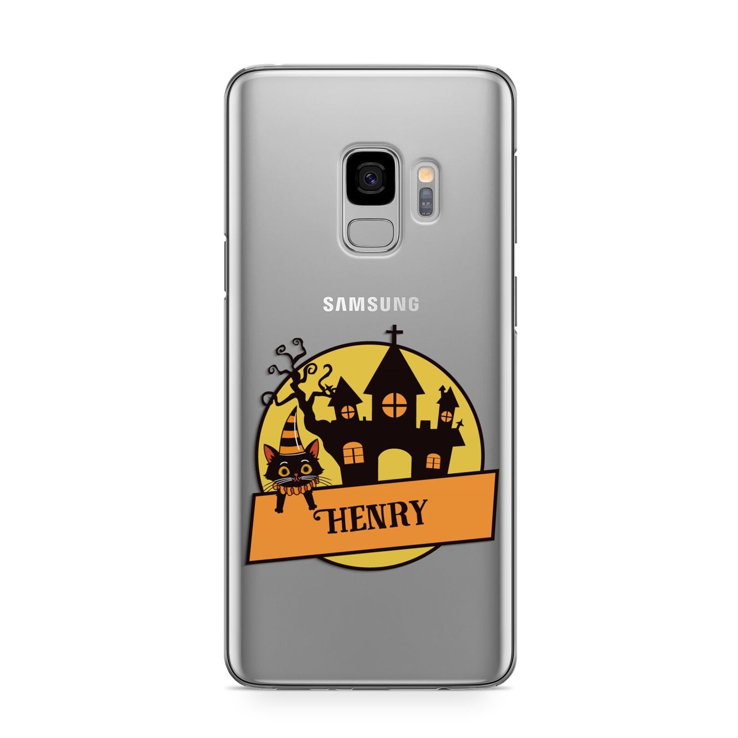 Haunted House Silhouette Custom Samsung Galaxy S9 Case