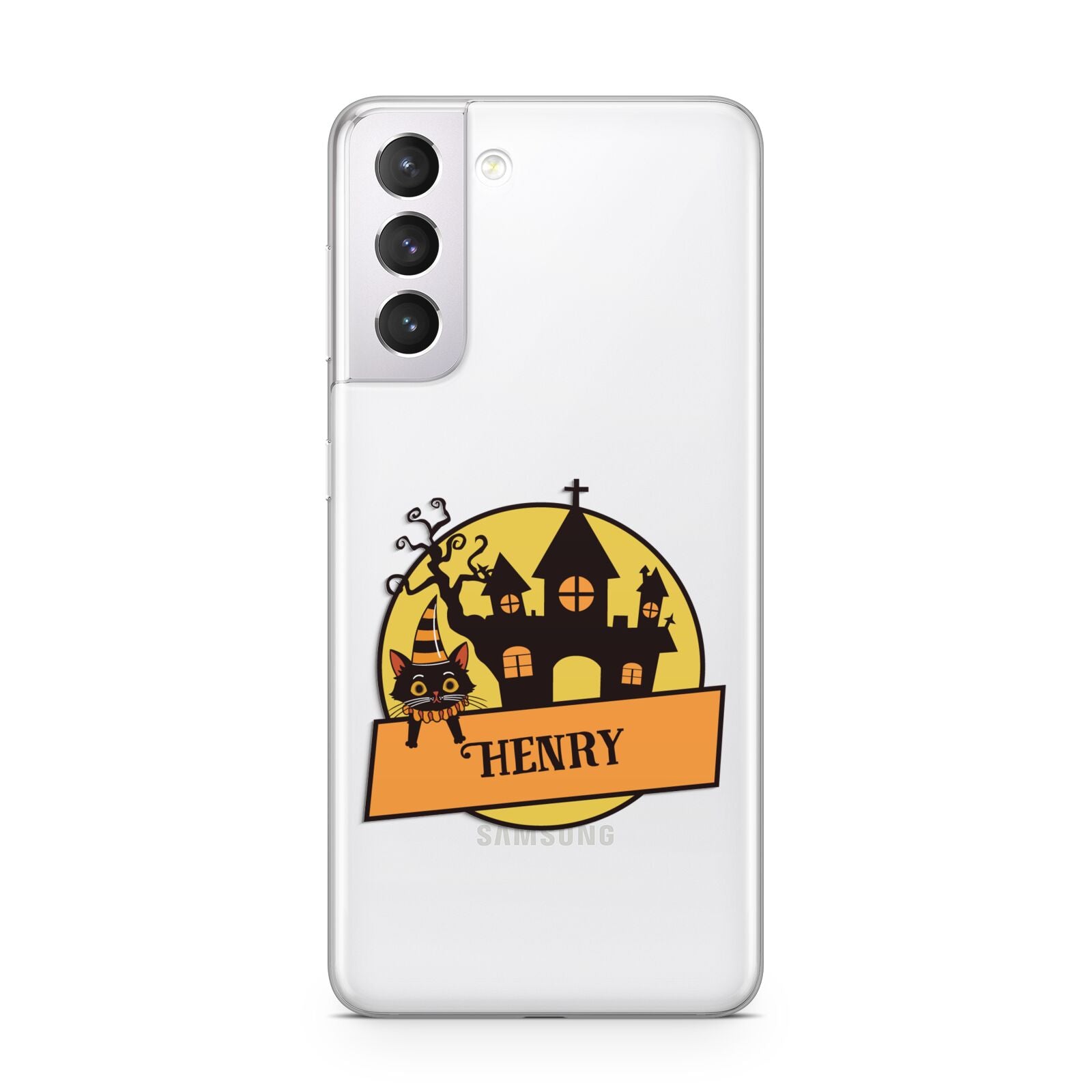 Haunted House Silhouette Custom Samsung S21 Case