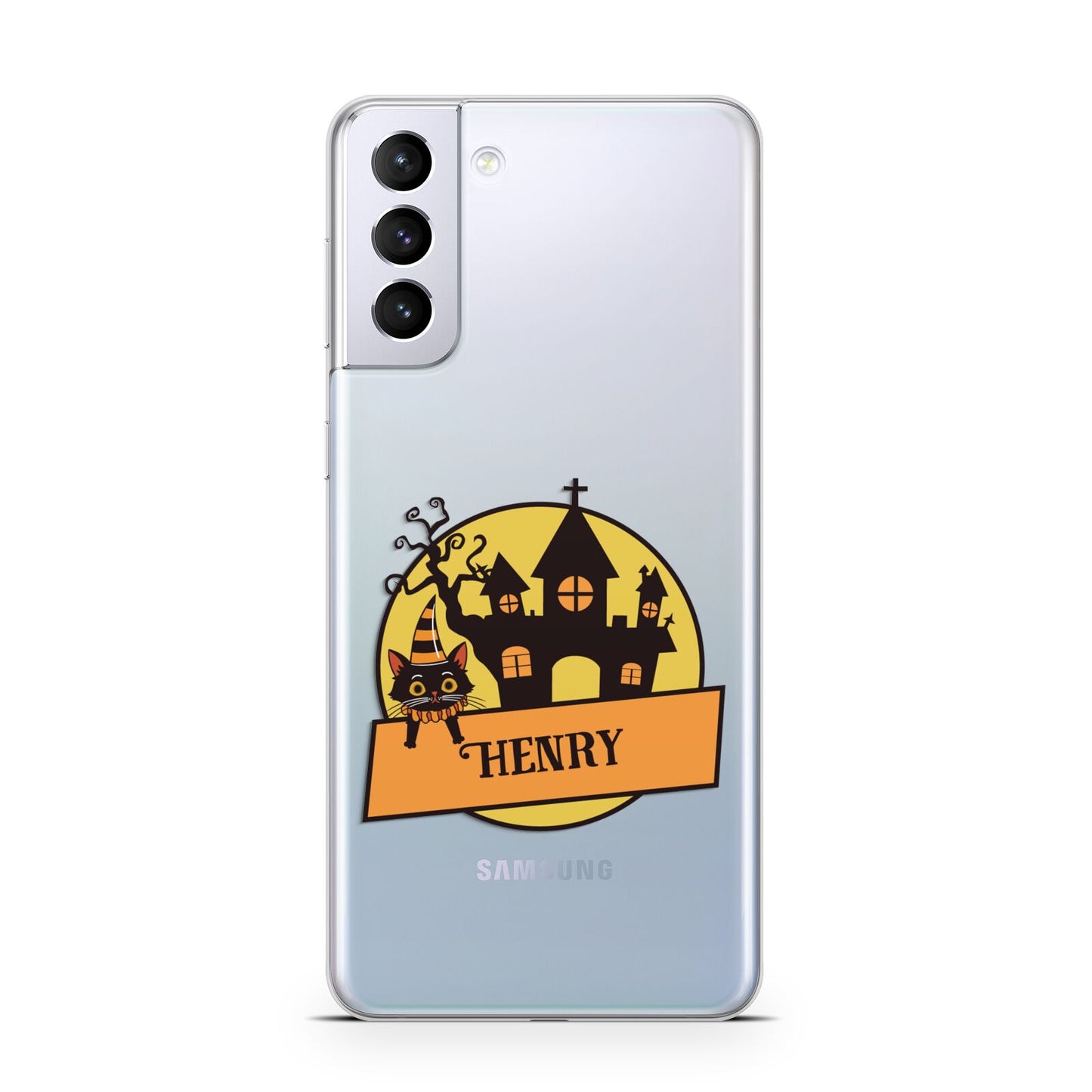 Haunted House Silhouette Custom Samsung S21 Plus Case