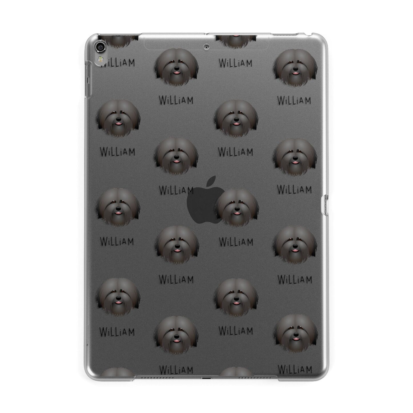 Havanese Icon with Name Apple iPad Grey Case