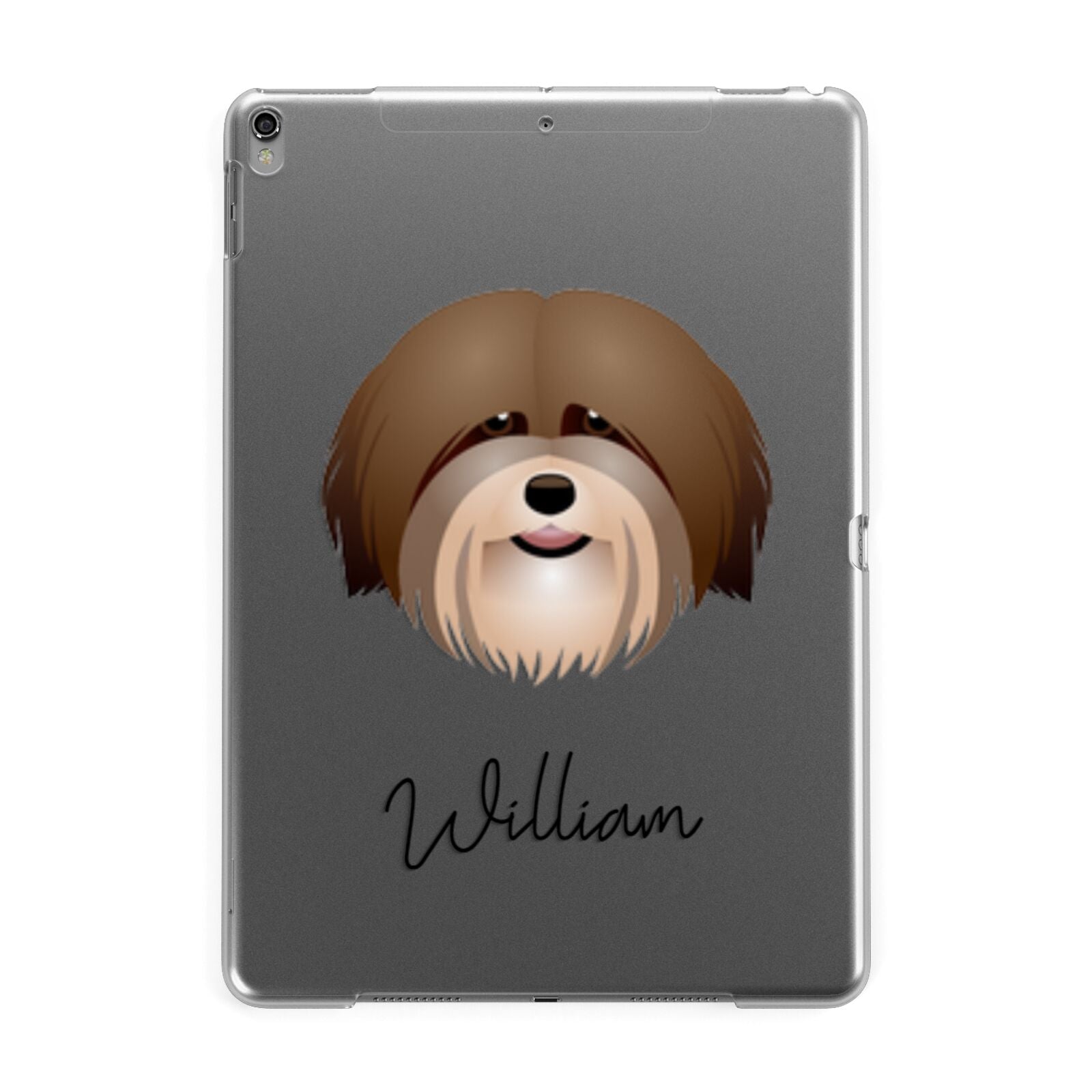 Havanese Personalised Apple iPad Grey Case