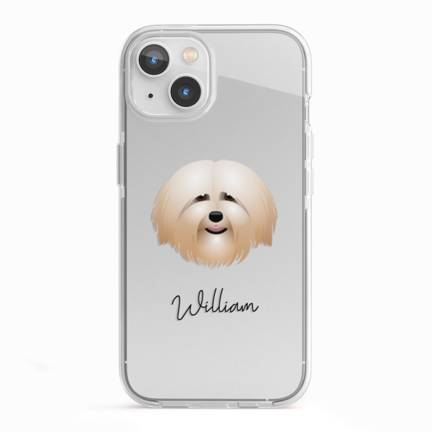 Havanese Personalised iPhone 13 TPU Impact Case with White Edges