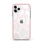 Heart Apple iPhone 11 Pro in Silver with Pink Impact Case