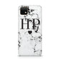 Heart Decal Marble Initials Personalised Huawei Enjoy 20 Phone Case