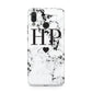 Heart Decal Marble Initials Personalised Huawei Nova 3 Phone Case