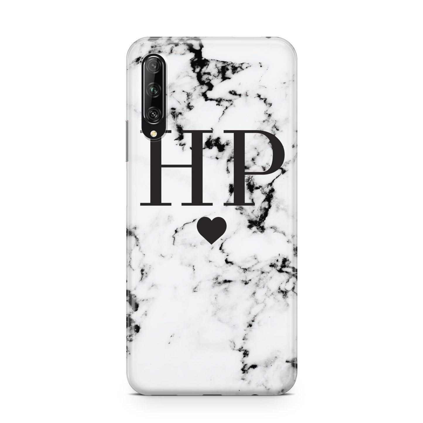 Heart Decal Marble Initials Personalised Huawei P Smart Pro 2019
