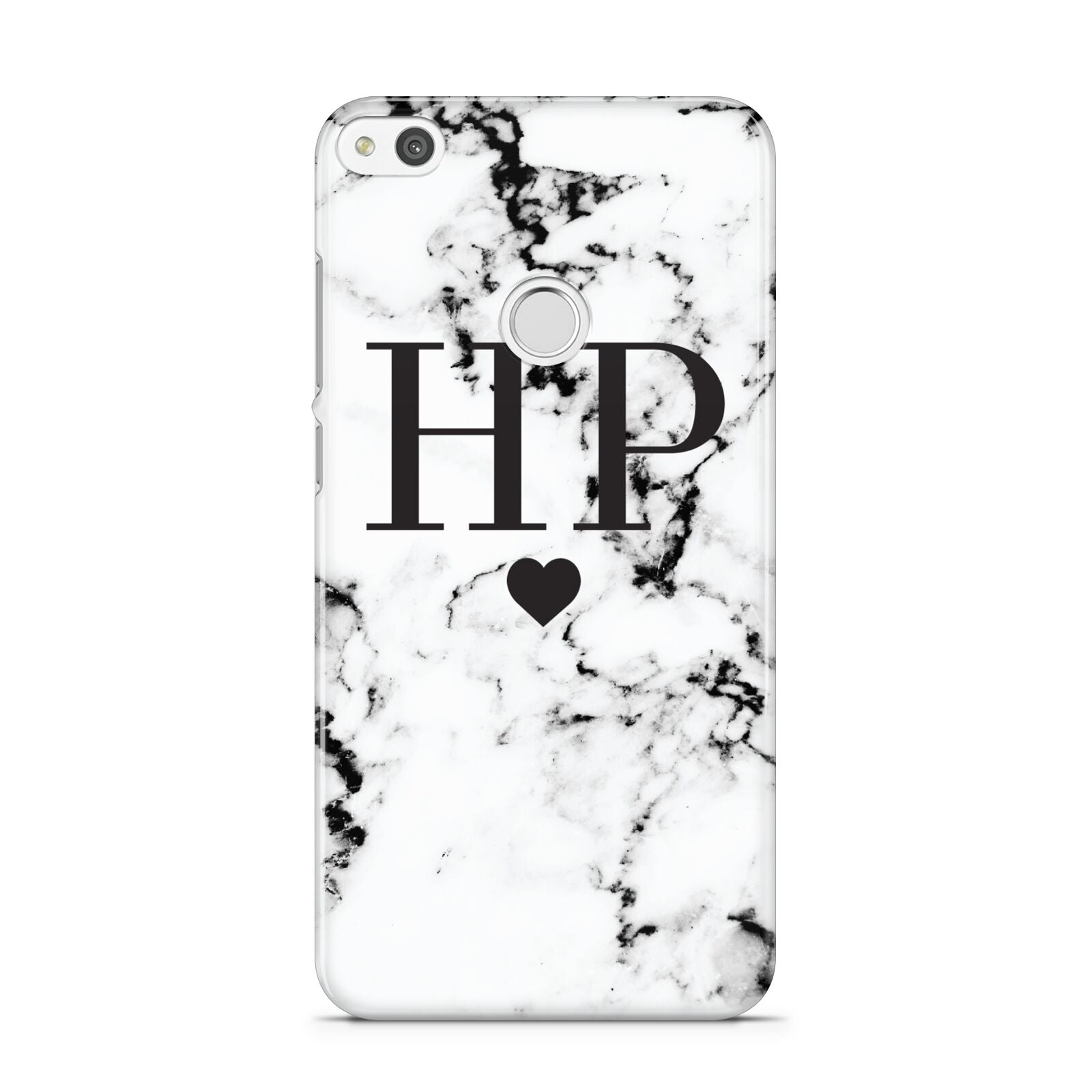 Heart Decal Marble Initials Personalised Huawei P8 Lite Case