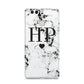 Heart Decal Marble Initials Personalised Huawei P9 Case