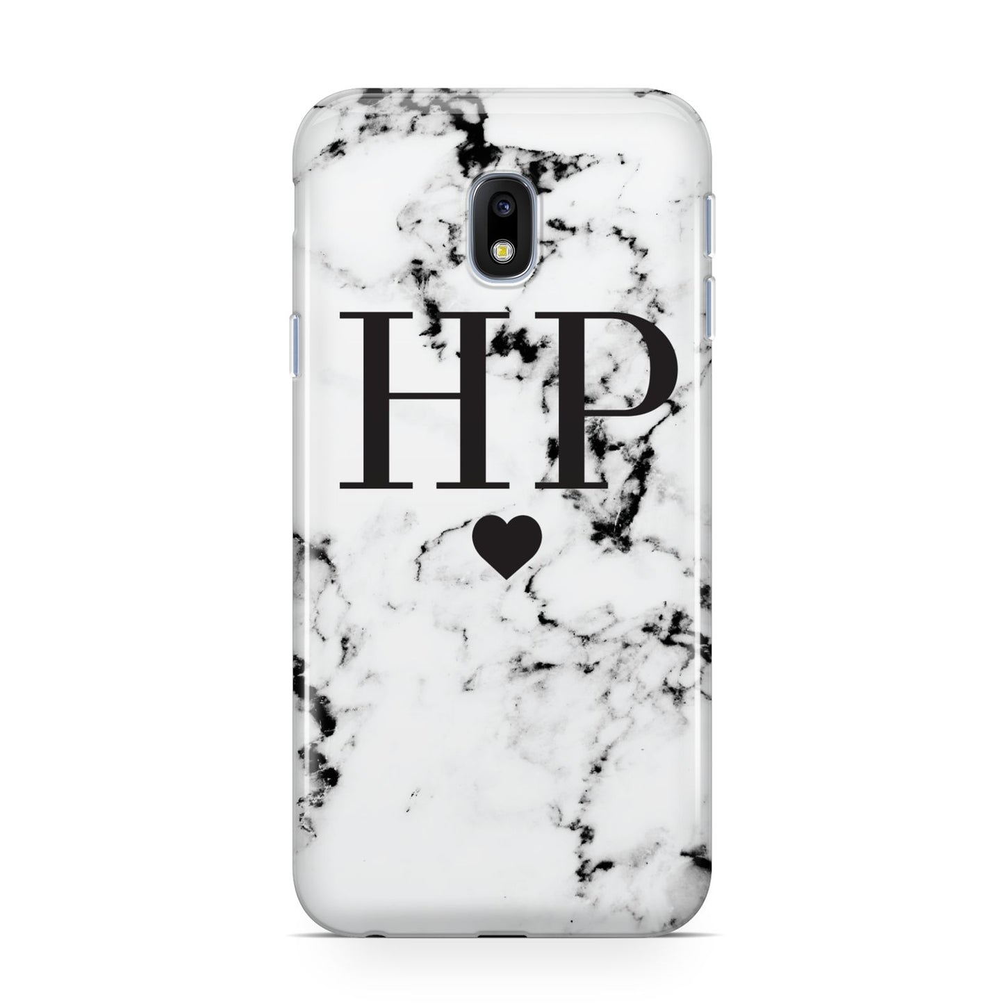 Heart Decal Marble Initials Personalised Samsung Galaxy J3 2017 Case