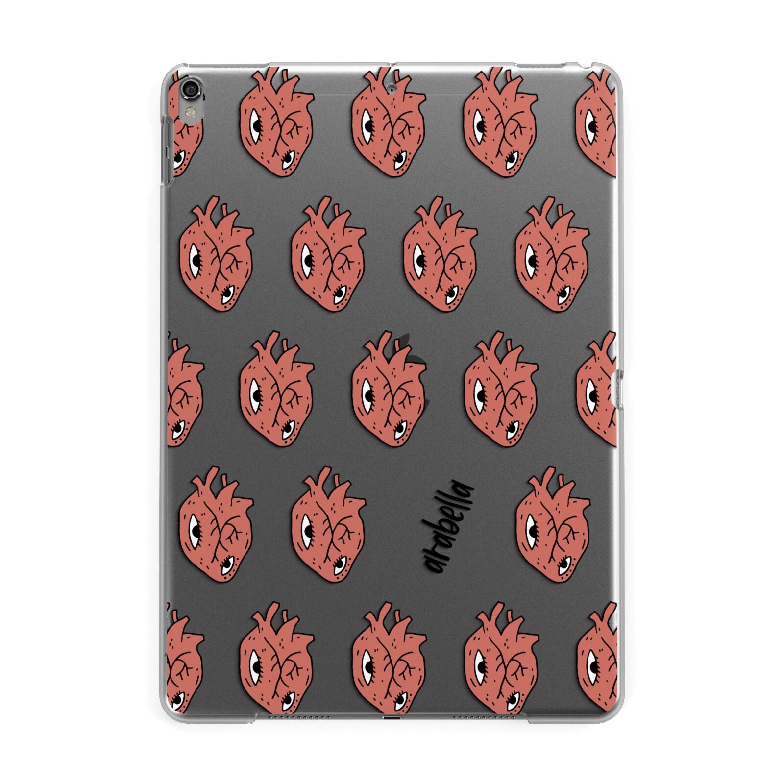 Heart Eyes Halloween Personalised Apple iPad Grey Case