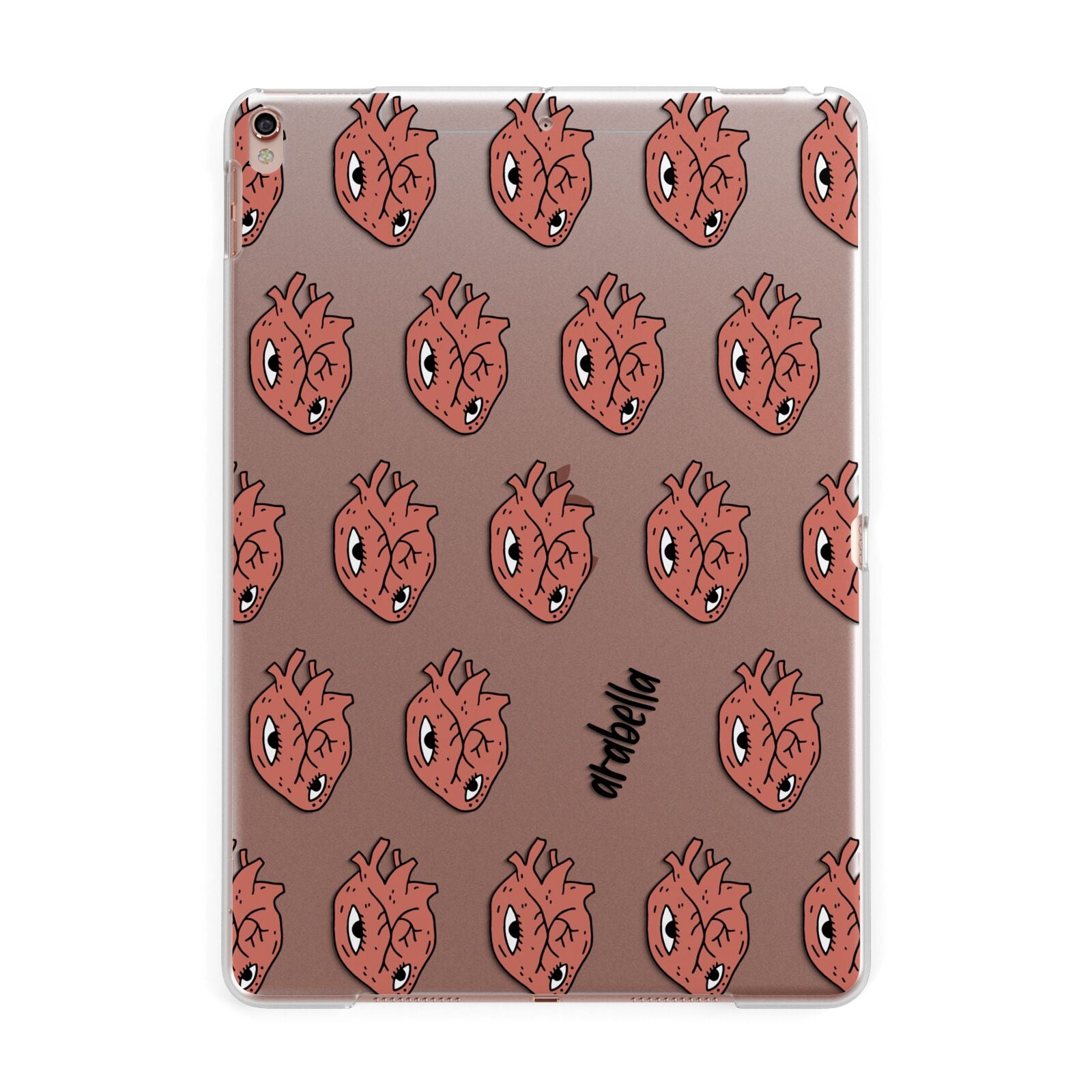 Heart Eyes Halloween Personalised Apple iPad Rose Gold Case