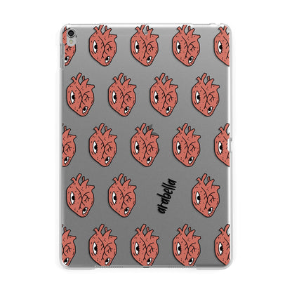 Heart Eyes Halloween Personalised Apple iPad Silver Case