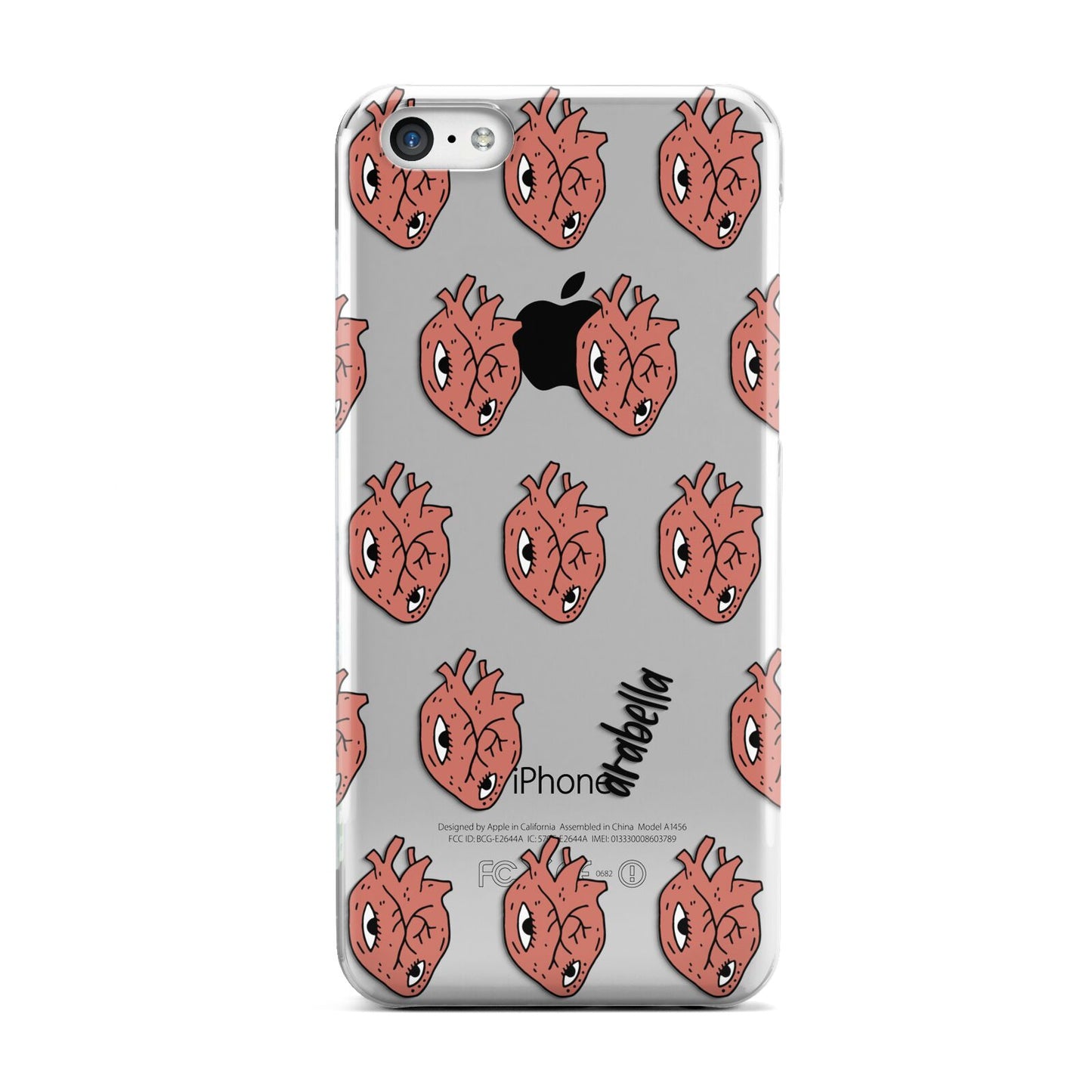 Heart Eyes Halloween Personalised Apple iPhone 5c Case