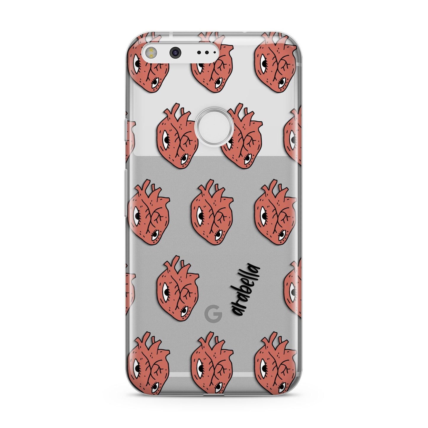 Heart Eyes Halloween Personalised Google Pixel Case