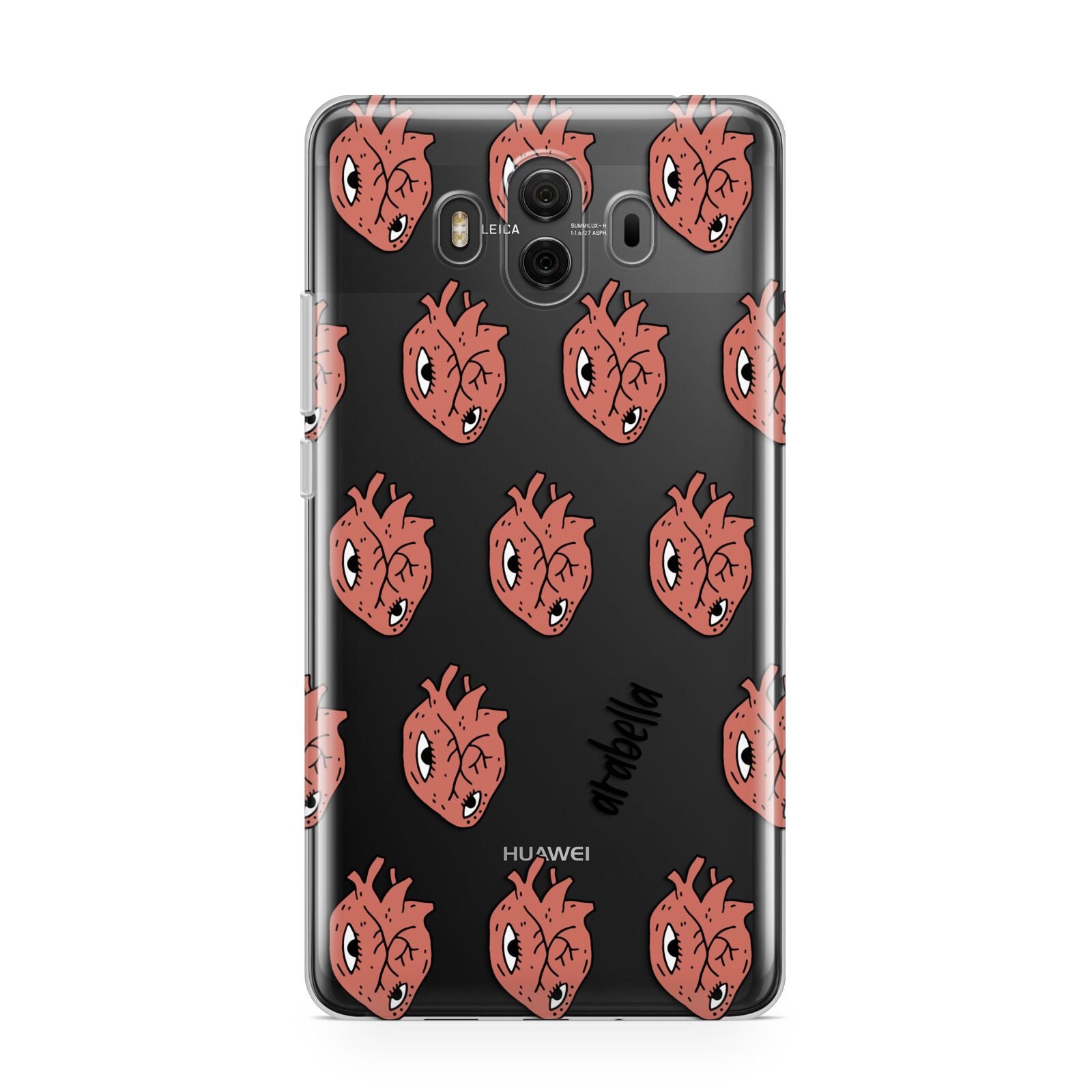 Heart Eyes Halloween Personalised Huawei Mate 10 Protective Phone Case