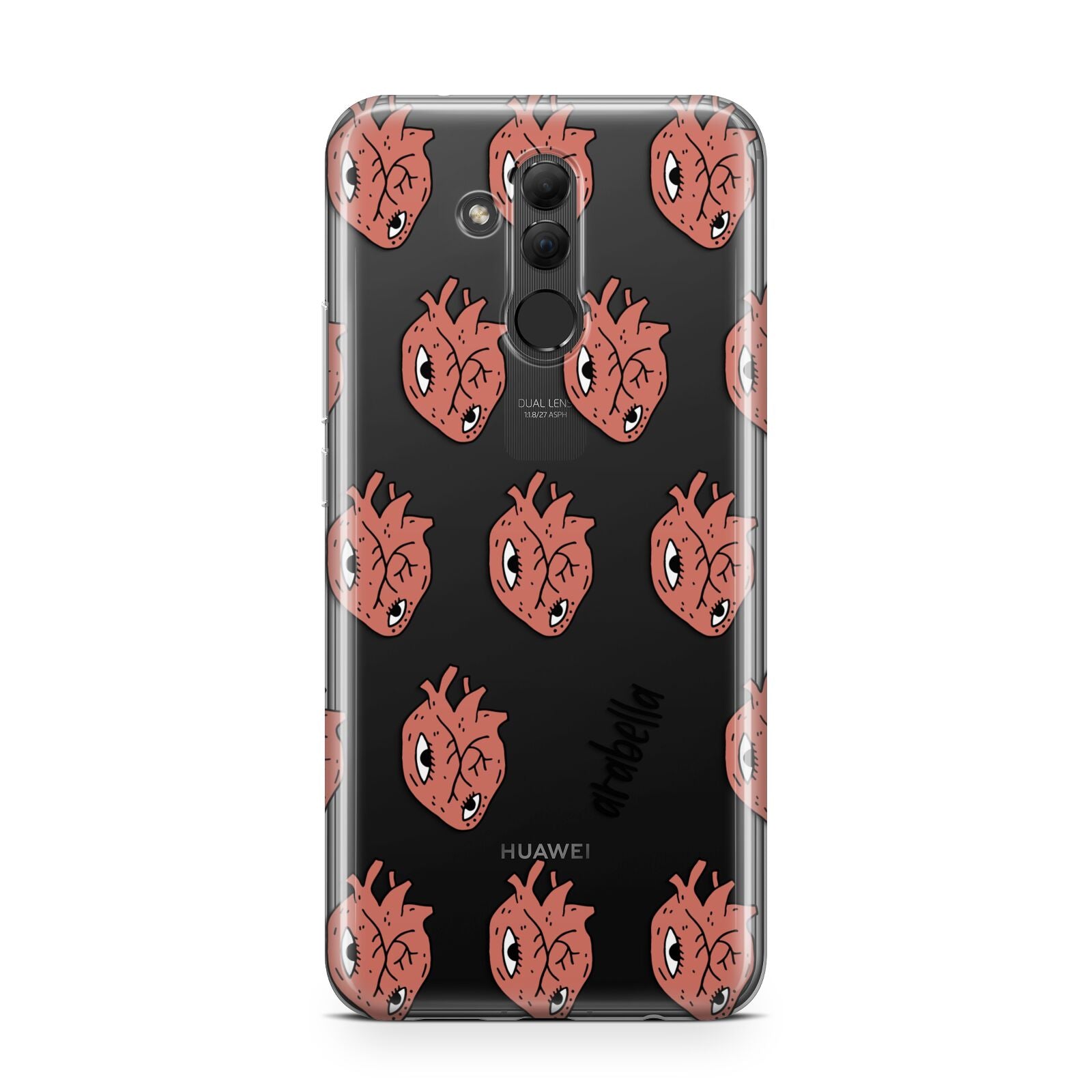 Heart Eyes Halloween Personalised Huawei Mate 20 Lite