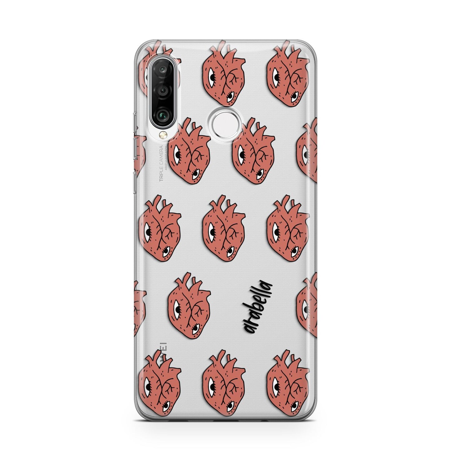 Heart Eyes Halloween Personalised Huawei P30 Lite Phone Case