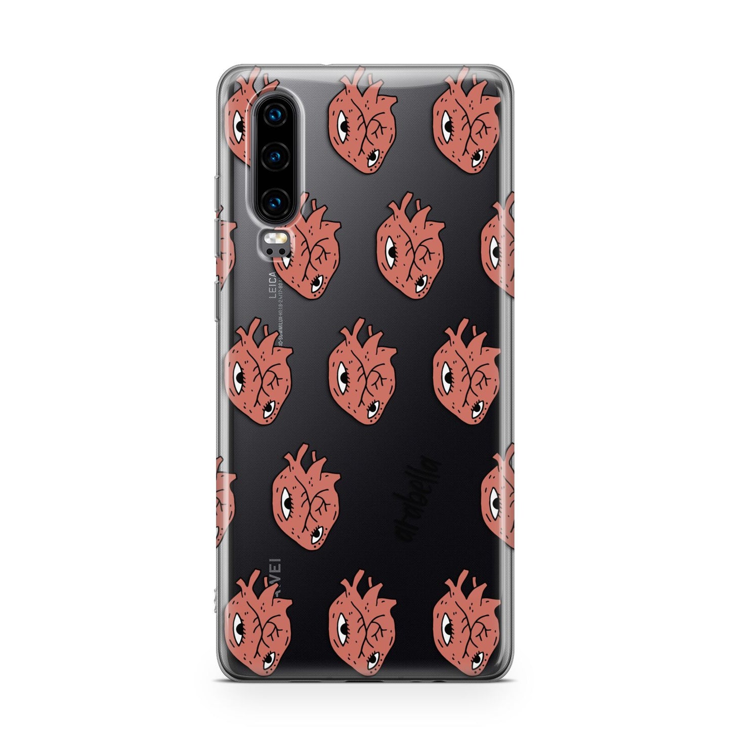 Heart Eyes Halloween Personalised Huawei P30 Phone Case