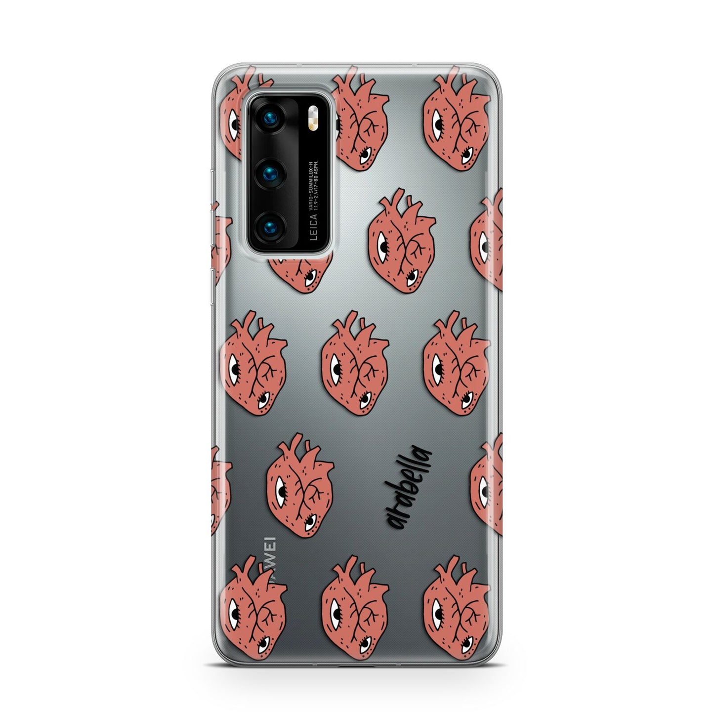 Heart Eyes Halloween Personalised Huawei P40 Phone Case