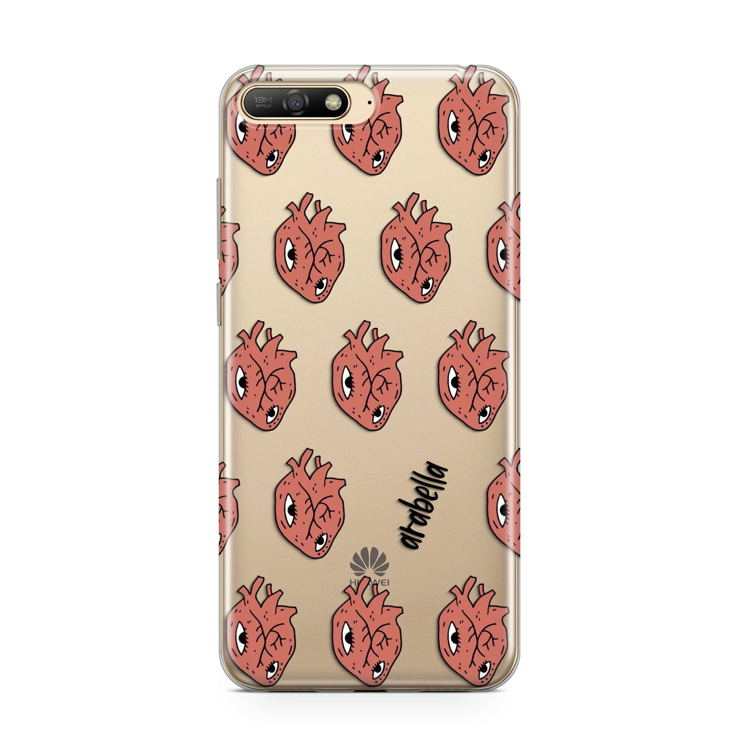 Heart Eyes Halloween Personalised Huawei Y6 2018