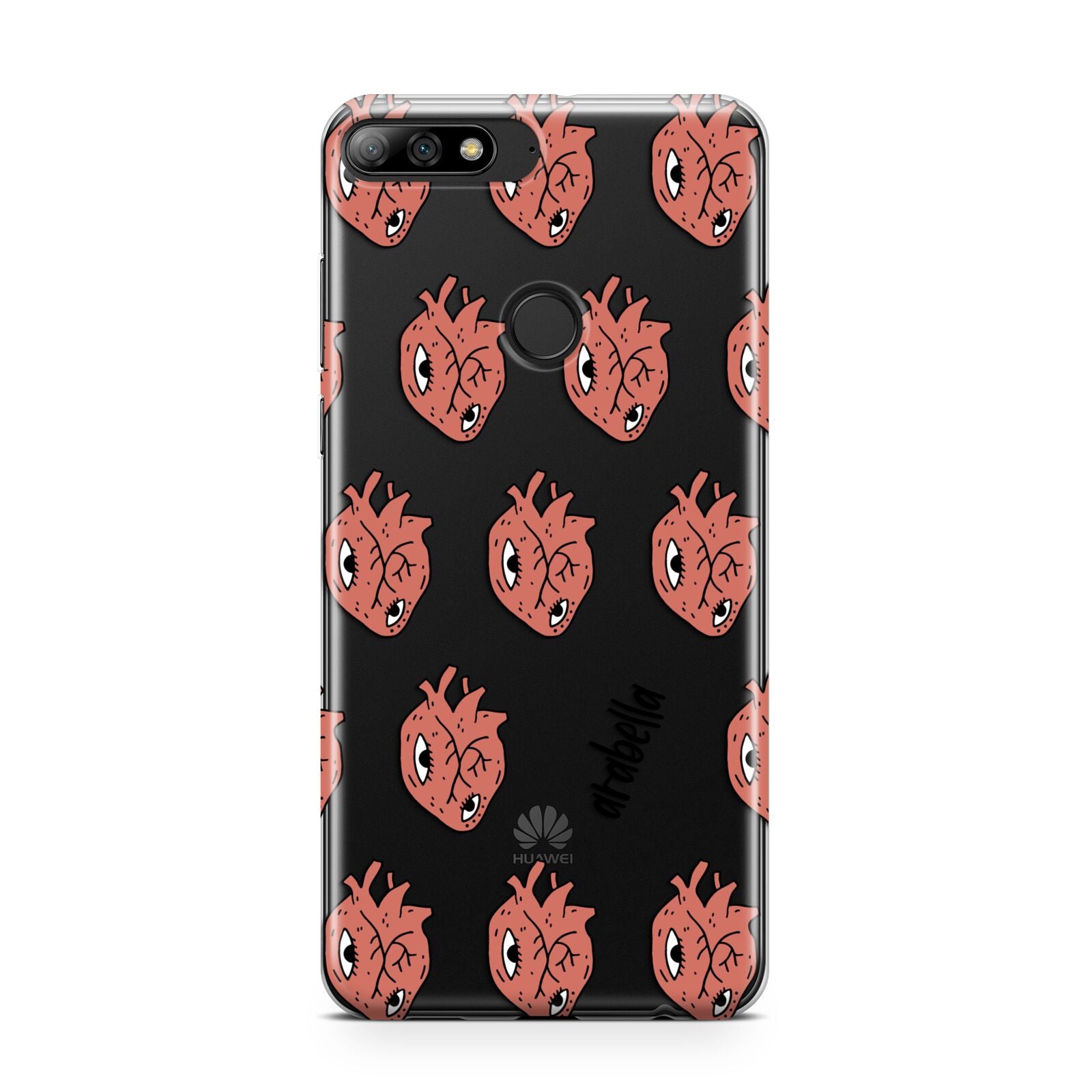 Heart Eyes Halloween Personalised Huawei Y7 2018