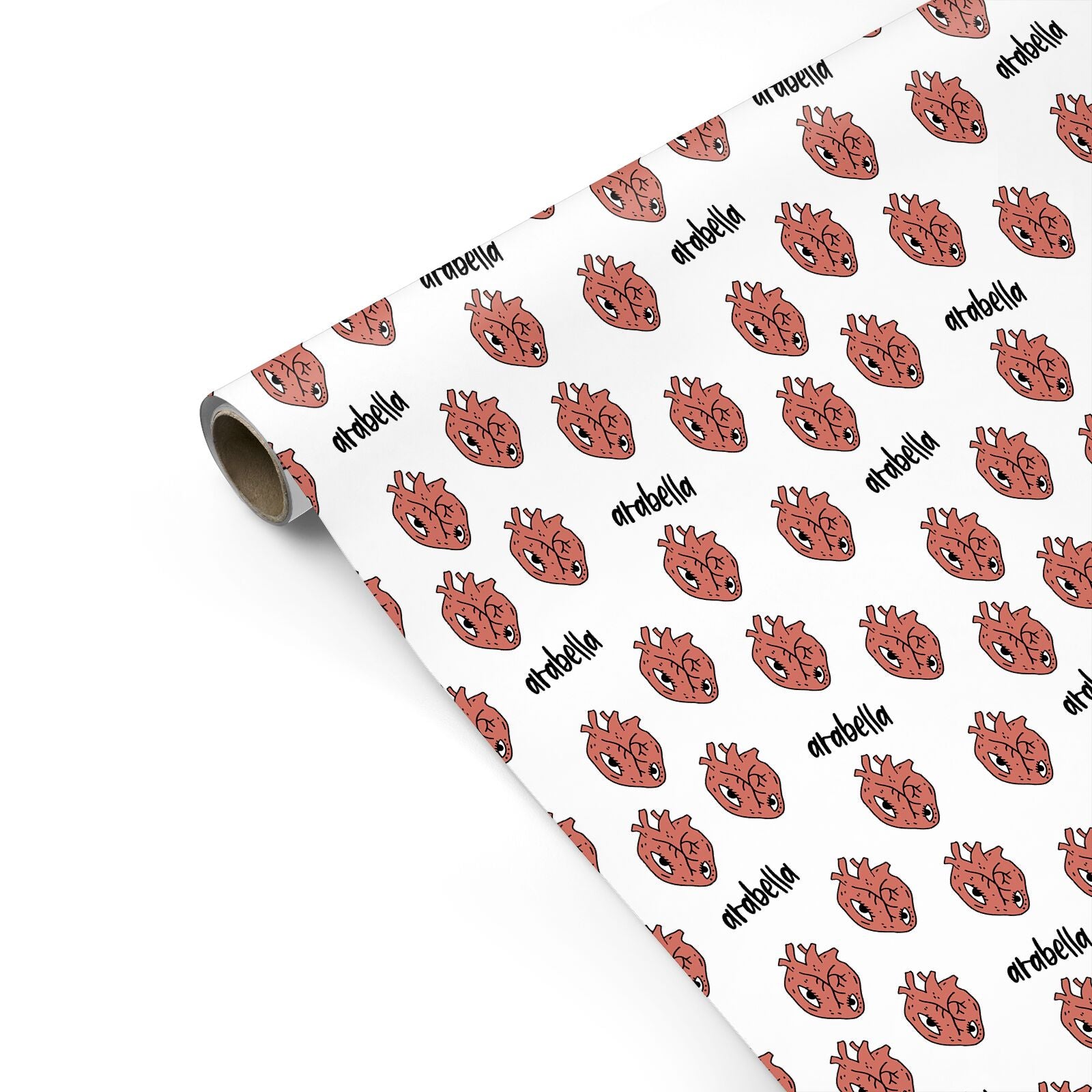 Heart Eyes Halloween Personalised Personalised Gift Wrap