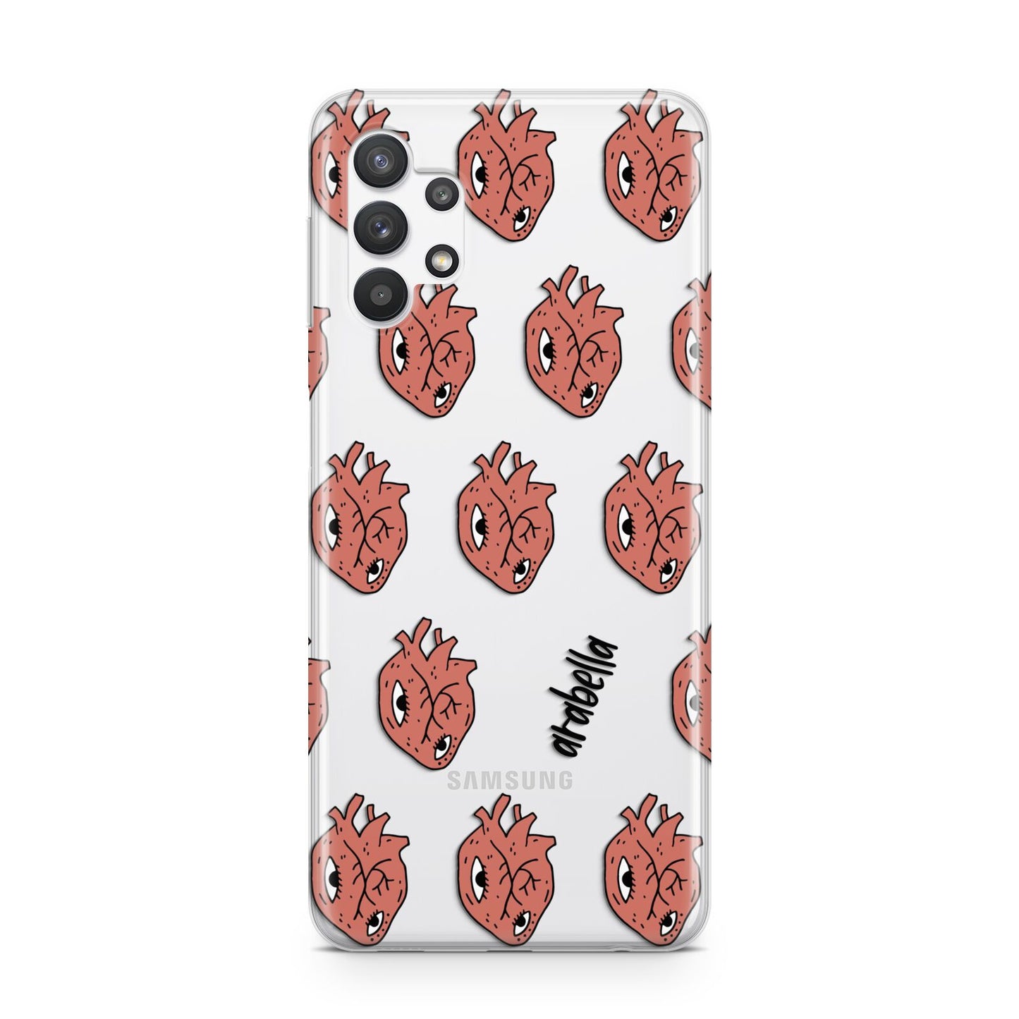 Heart Eyes Halloween Personalised Samsung A32 5G Case