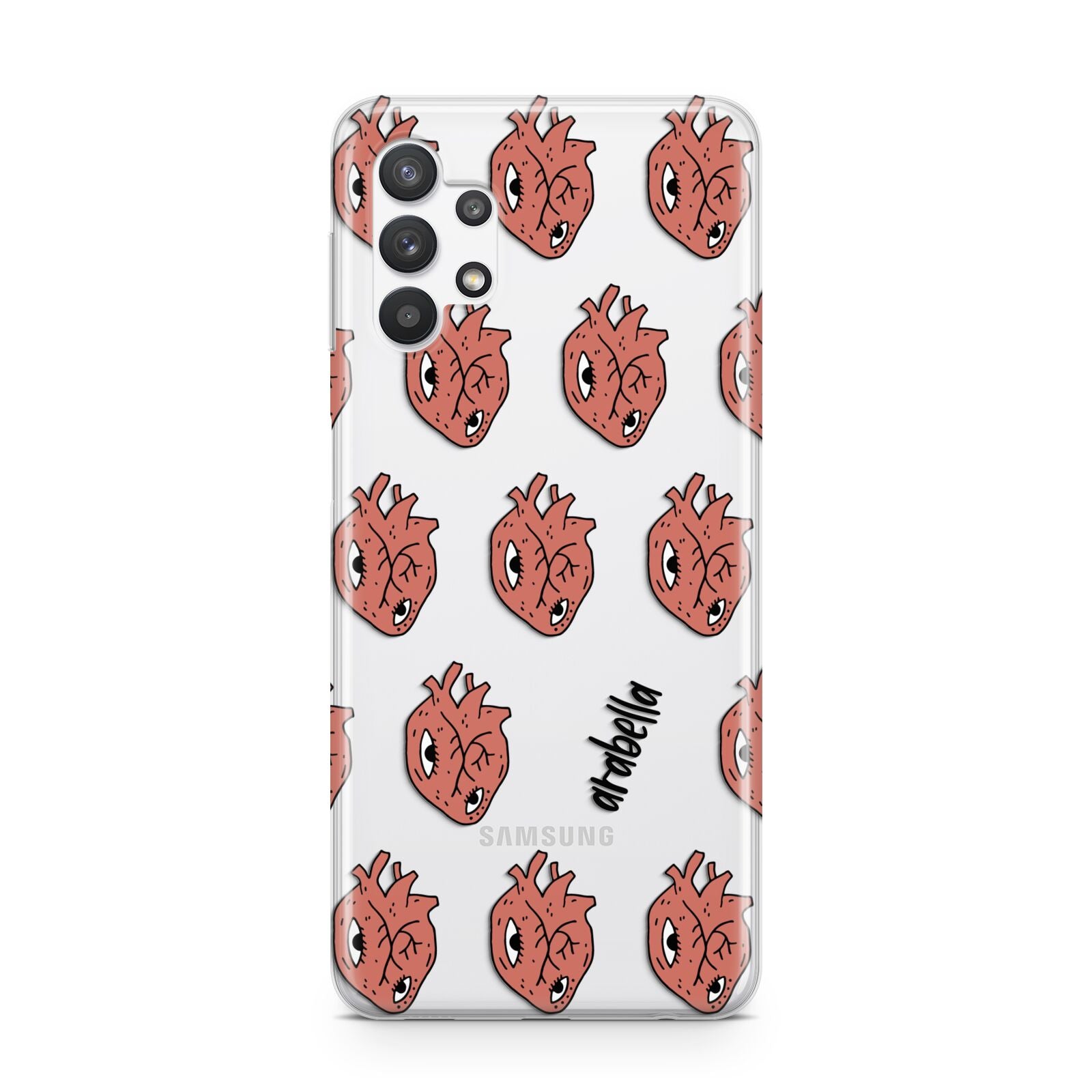 Heart Eyes Halloween Personalised Samsung A32 5G Case