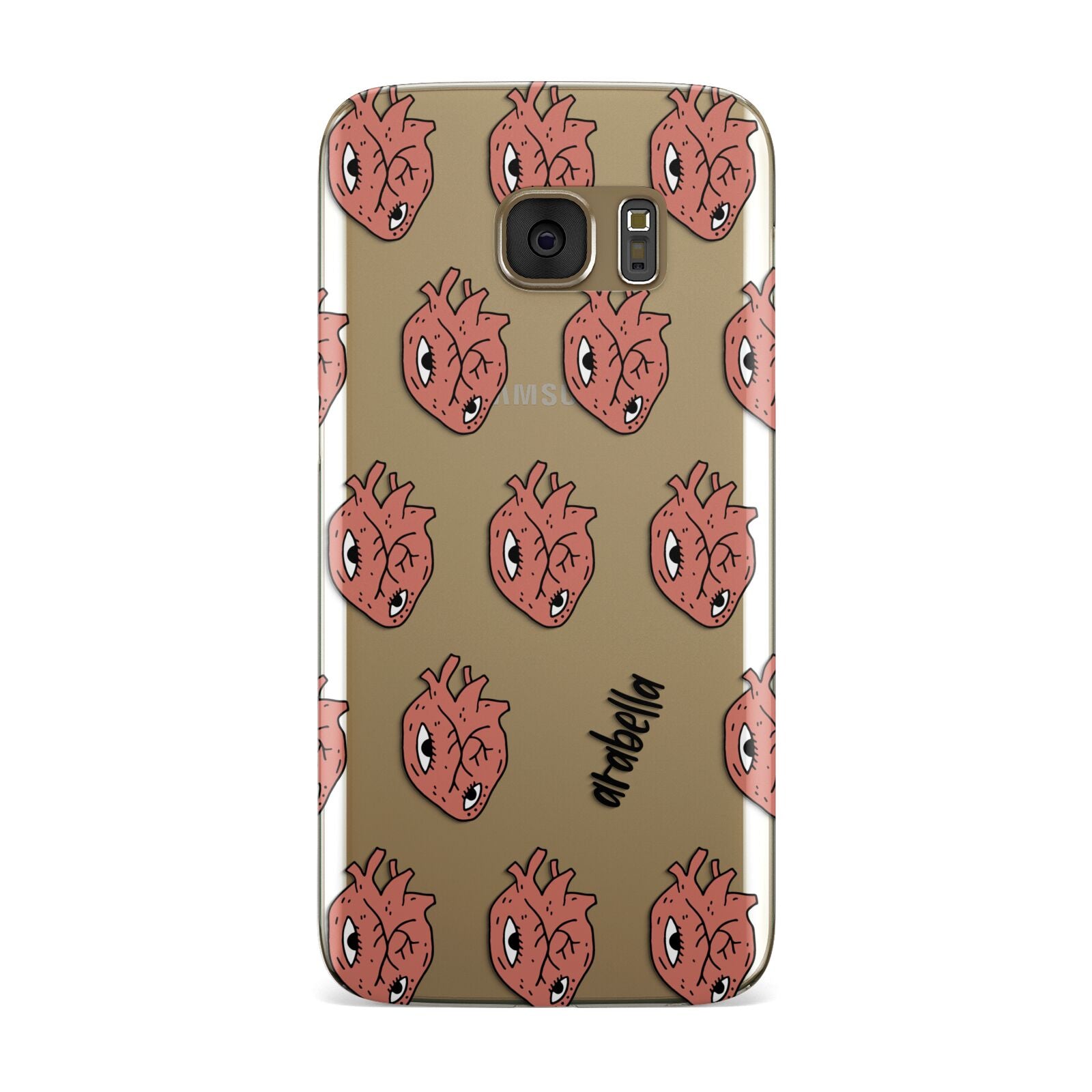 Heart Eyes Halloween Personalised Samsung Galaxy Case