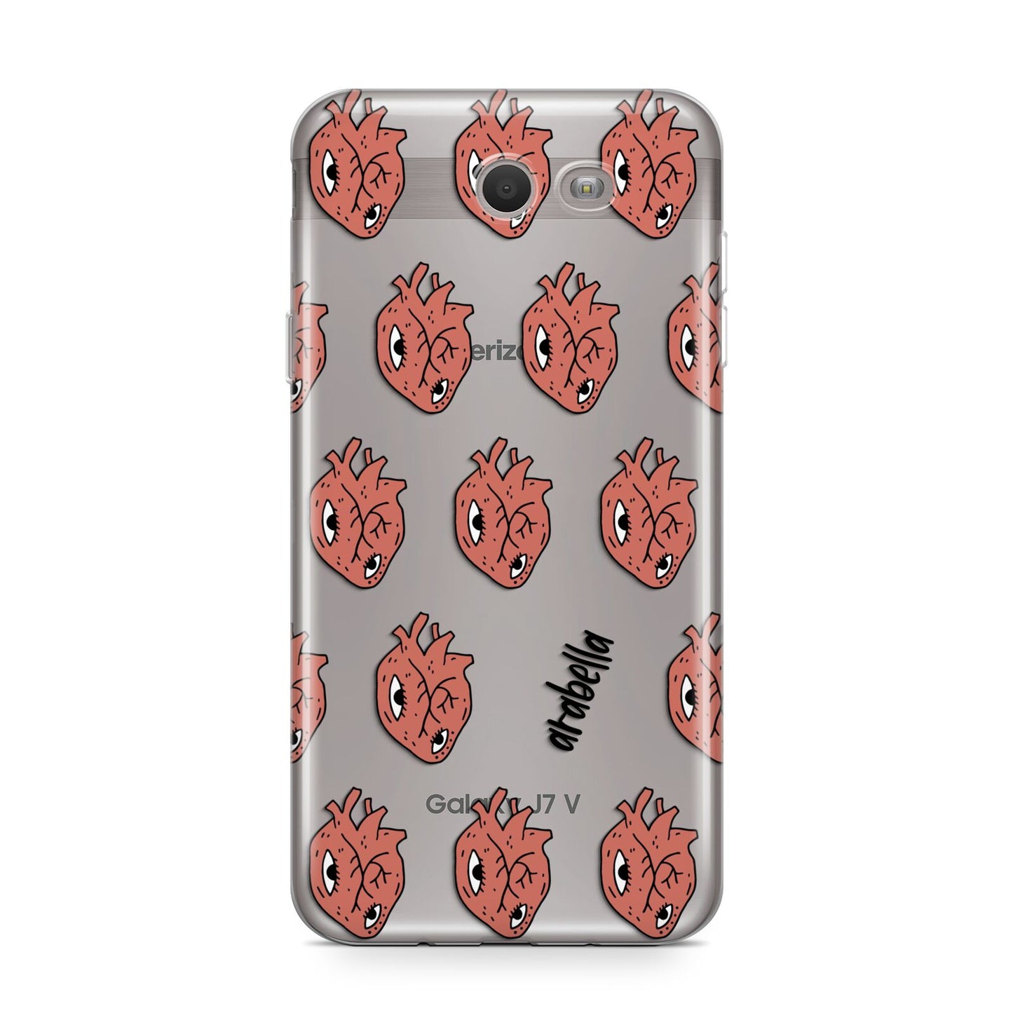 Heart Eyes Halloween Personalised Samsung Galaxy J7 2017 Case