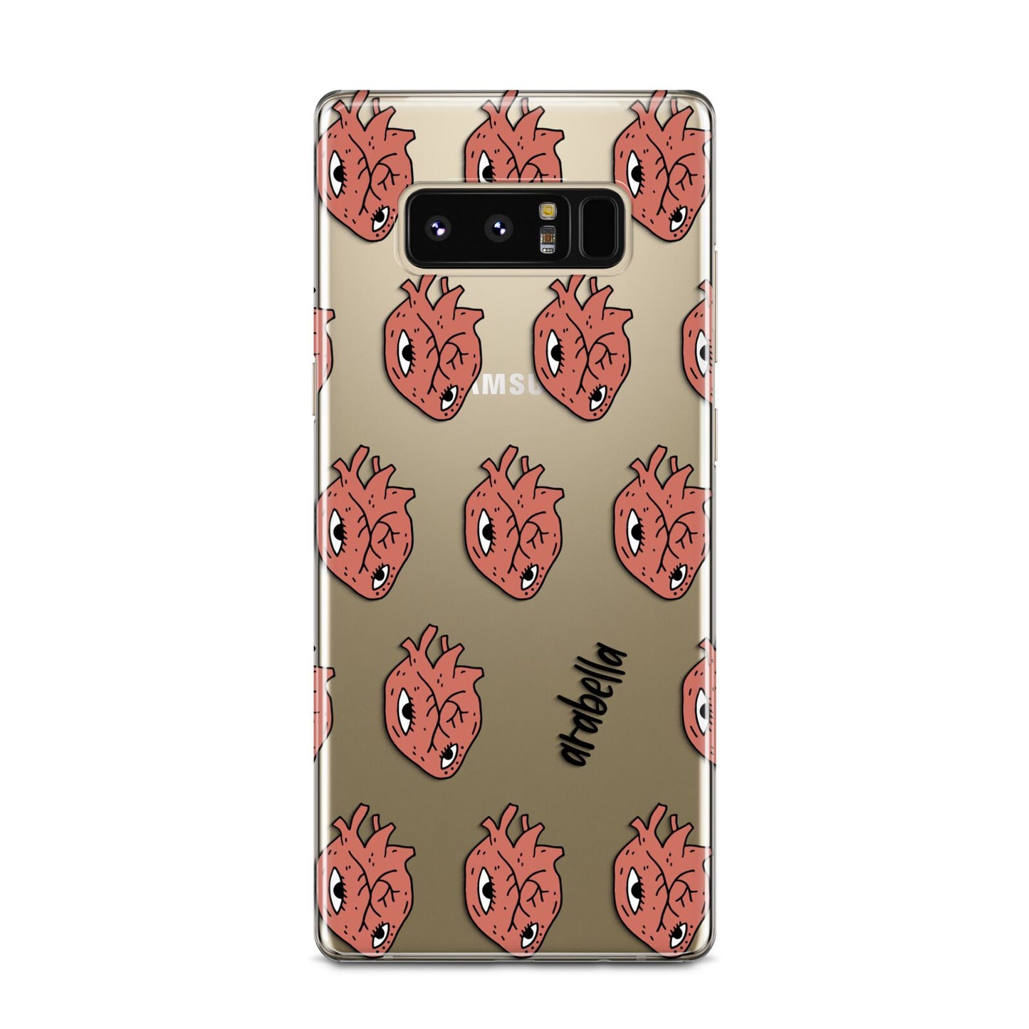 Heart Eyes Halloween Personalised Samsung Galaxy Note 8 Case