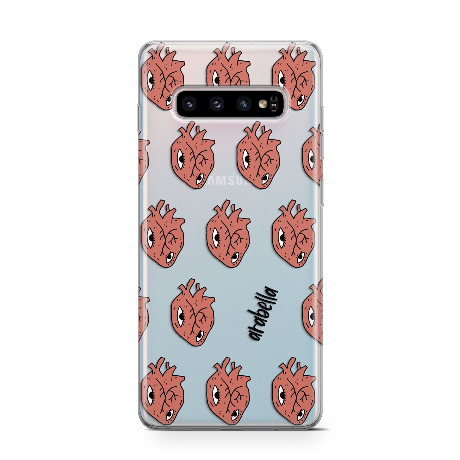 Heart Eyes Halloween Personalised Samsung Galaxy S10 Case