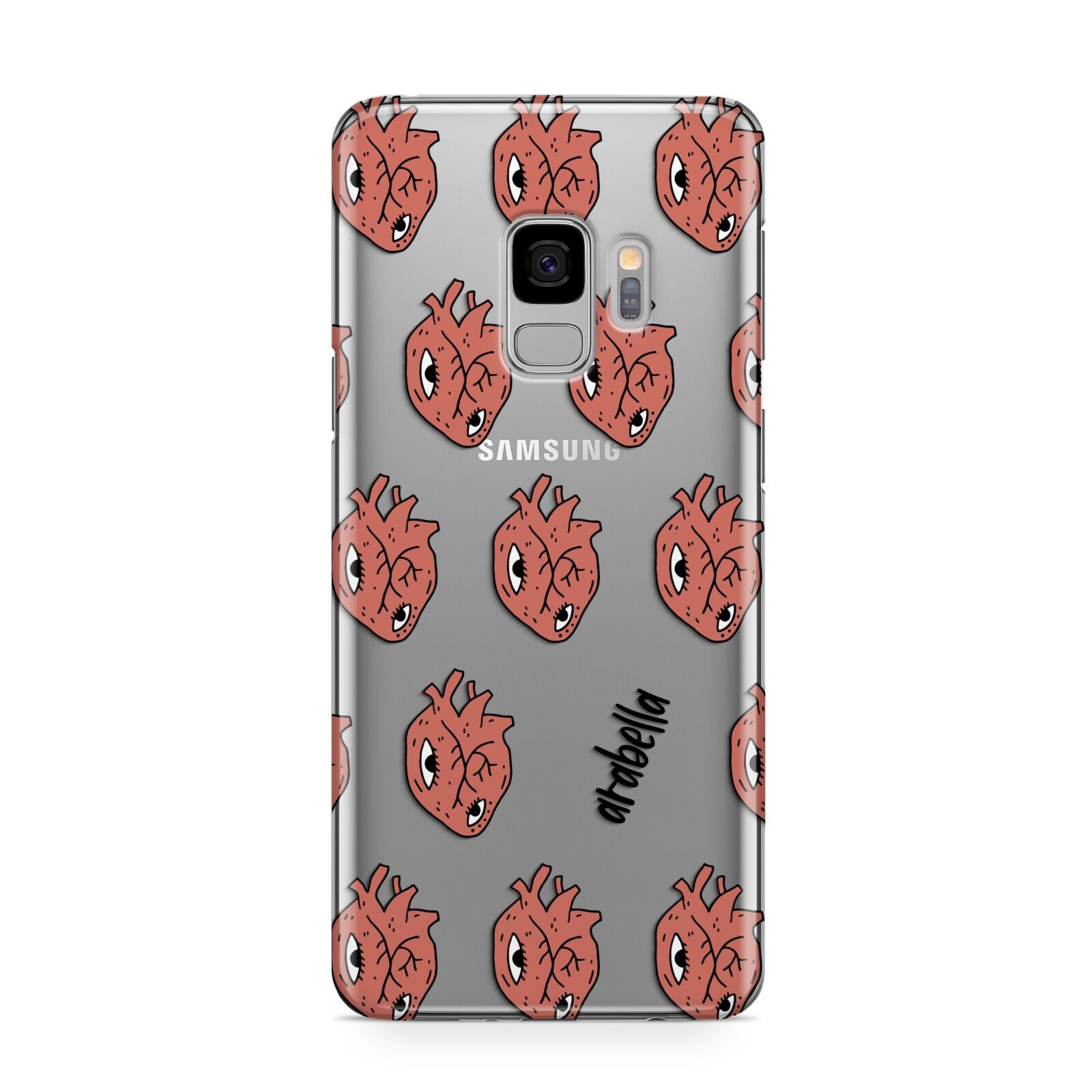 Heart Eyes Halloween Personalised Samsung Galaxy S9 Case