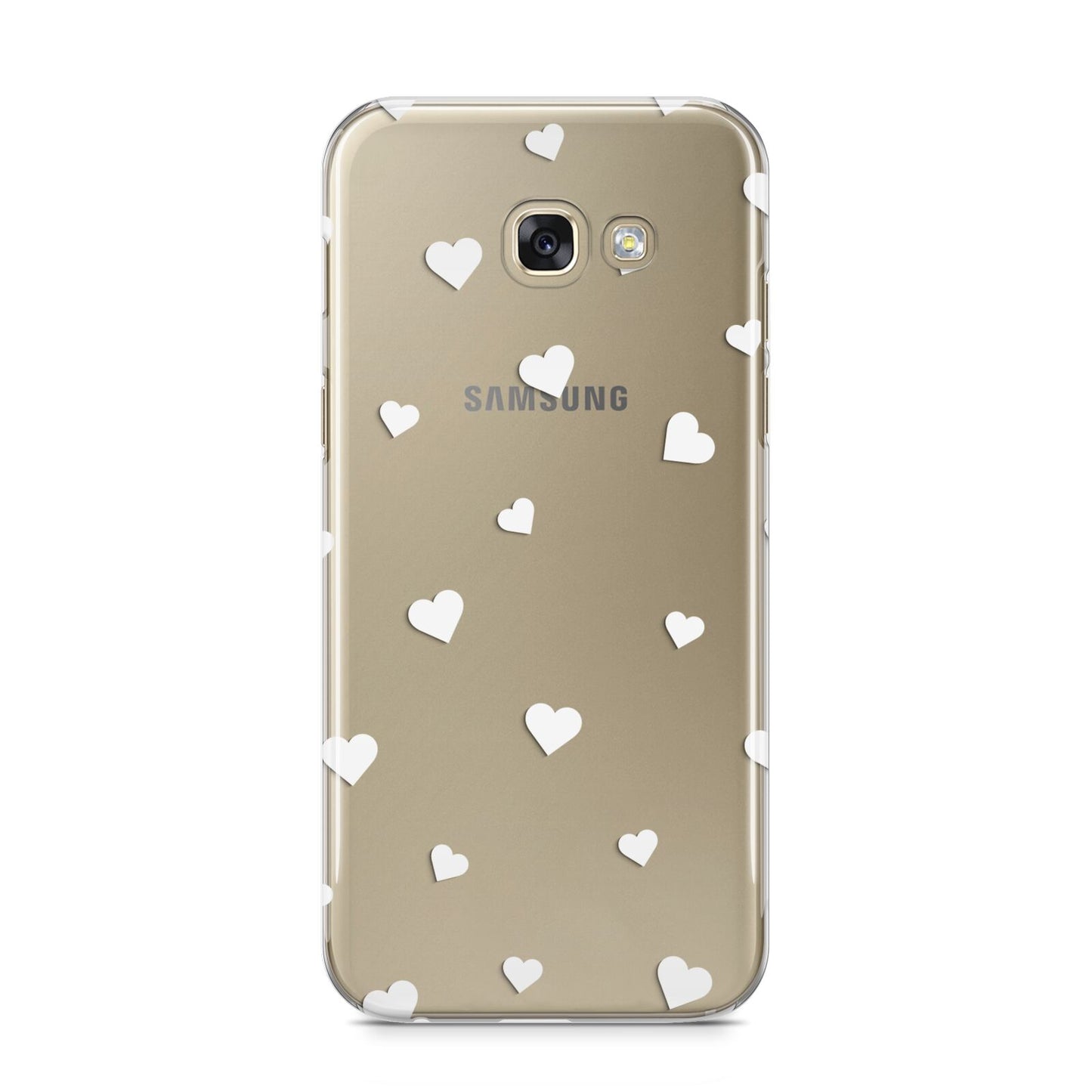 Heart Pattern Samsung Galaxy A5 2017 Case on gold phone