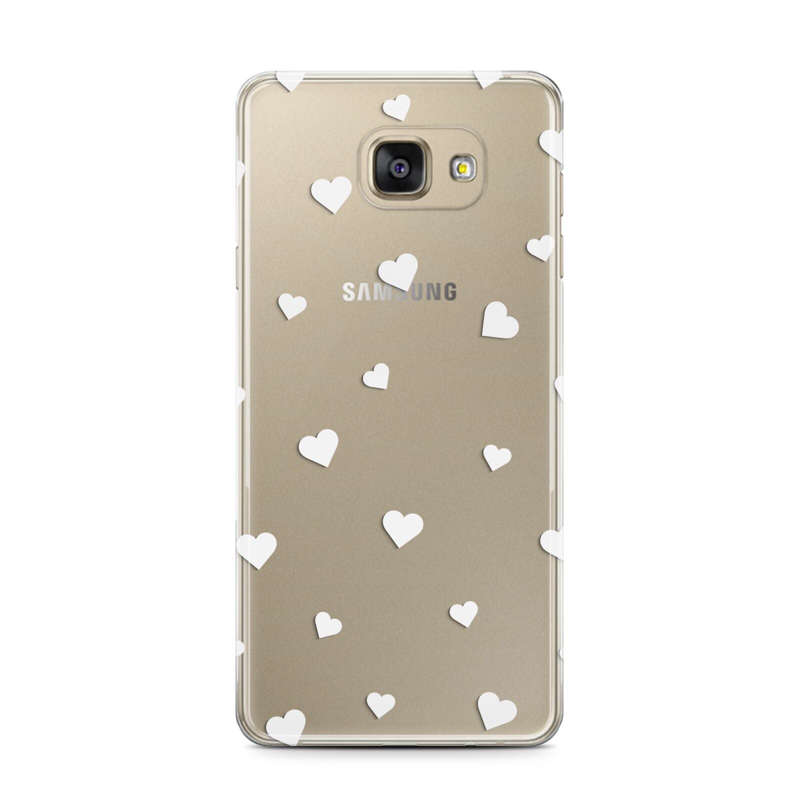 Heart Pattern Samsung Galaxy A7 2016 Case on gold phone