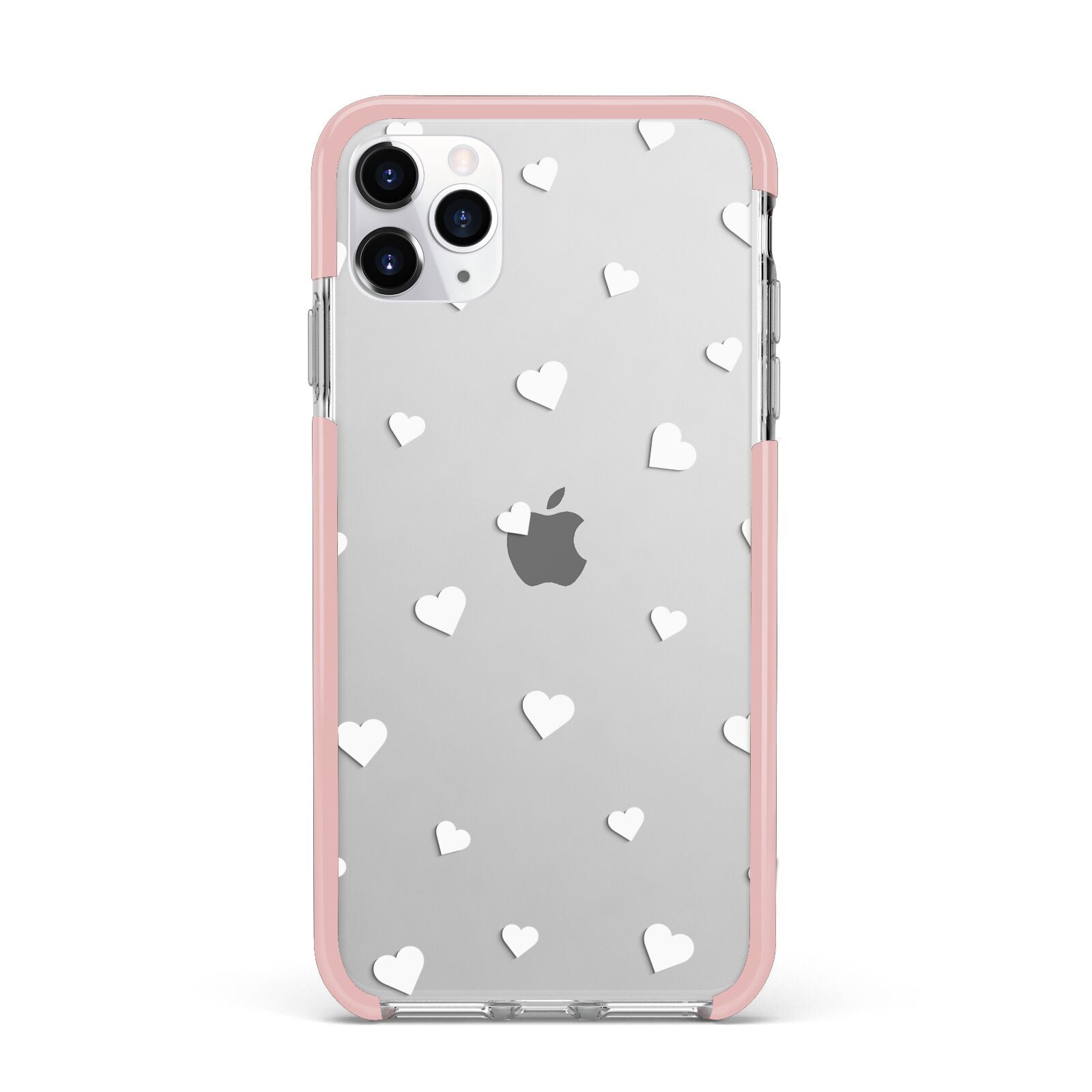 Heart Pattern iPhone 11 Pro Max Impact Pink Edge Case