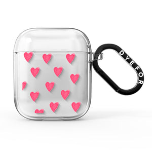 Heart Patterned AirPods Case