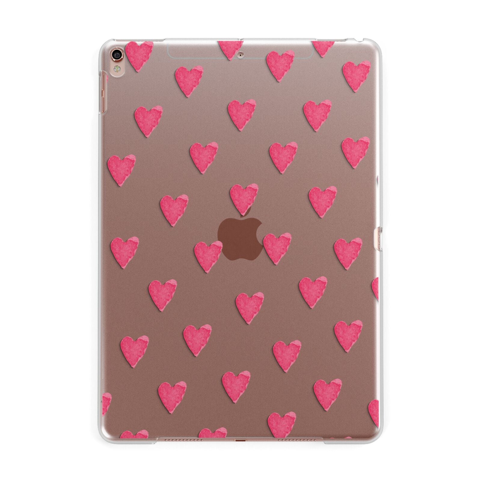 Heart Patterned Apple iPad Rose Gold Case
