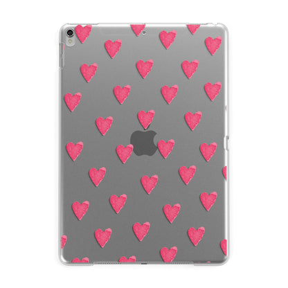 Heart Patterned Apple iPad Silver Case