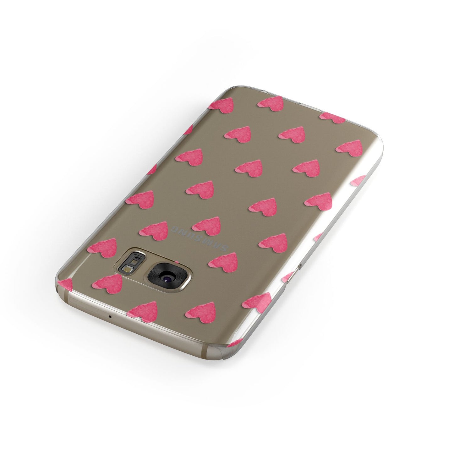 Heart Patterned Samsung Galaxy Case Front Close Up