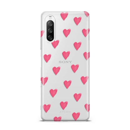 Heart Patterned Sony Xperia 10 III Case