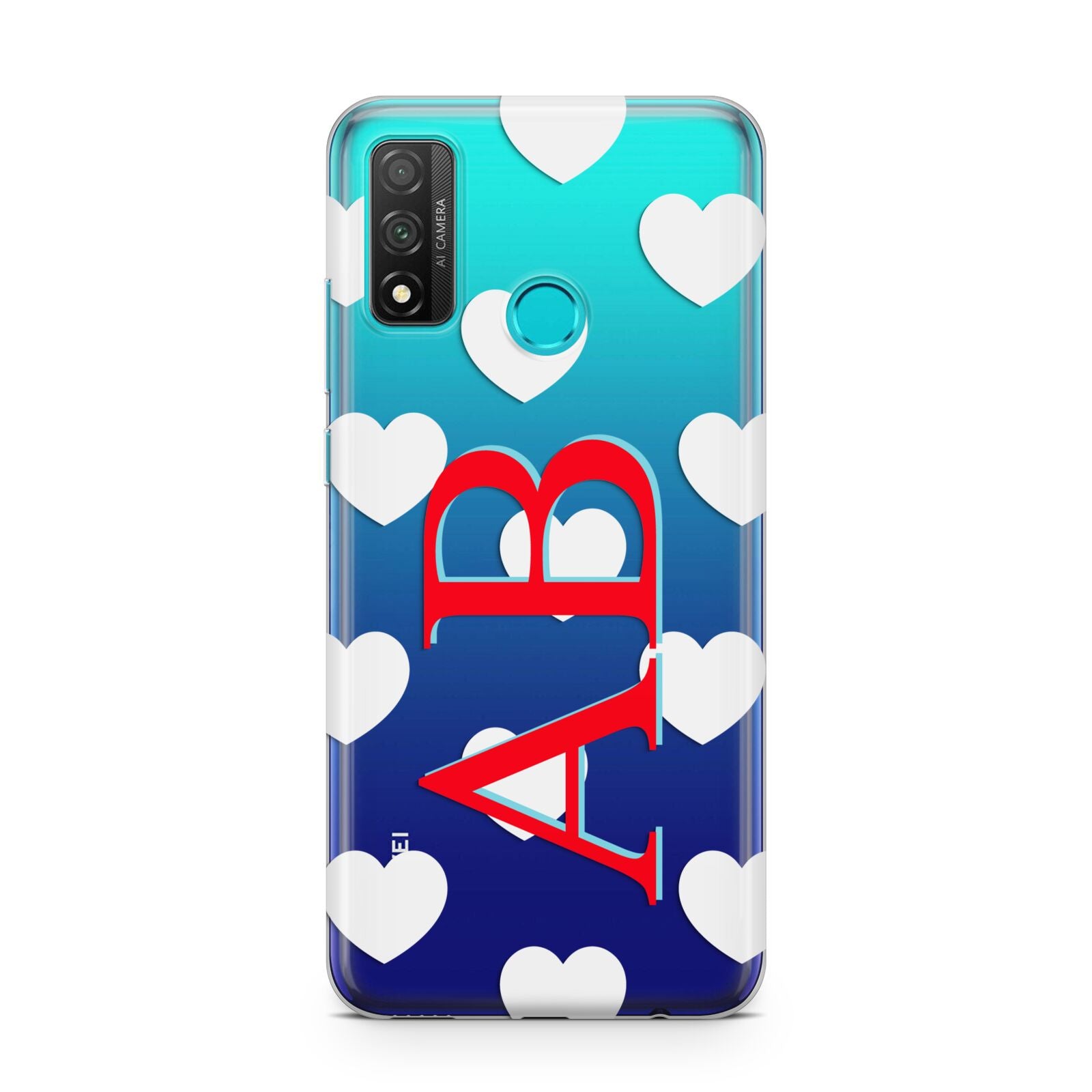 Heart Print Initials Huawei P Smart 2020