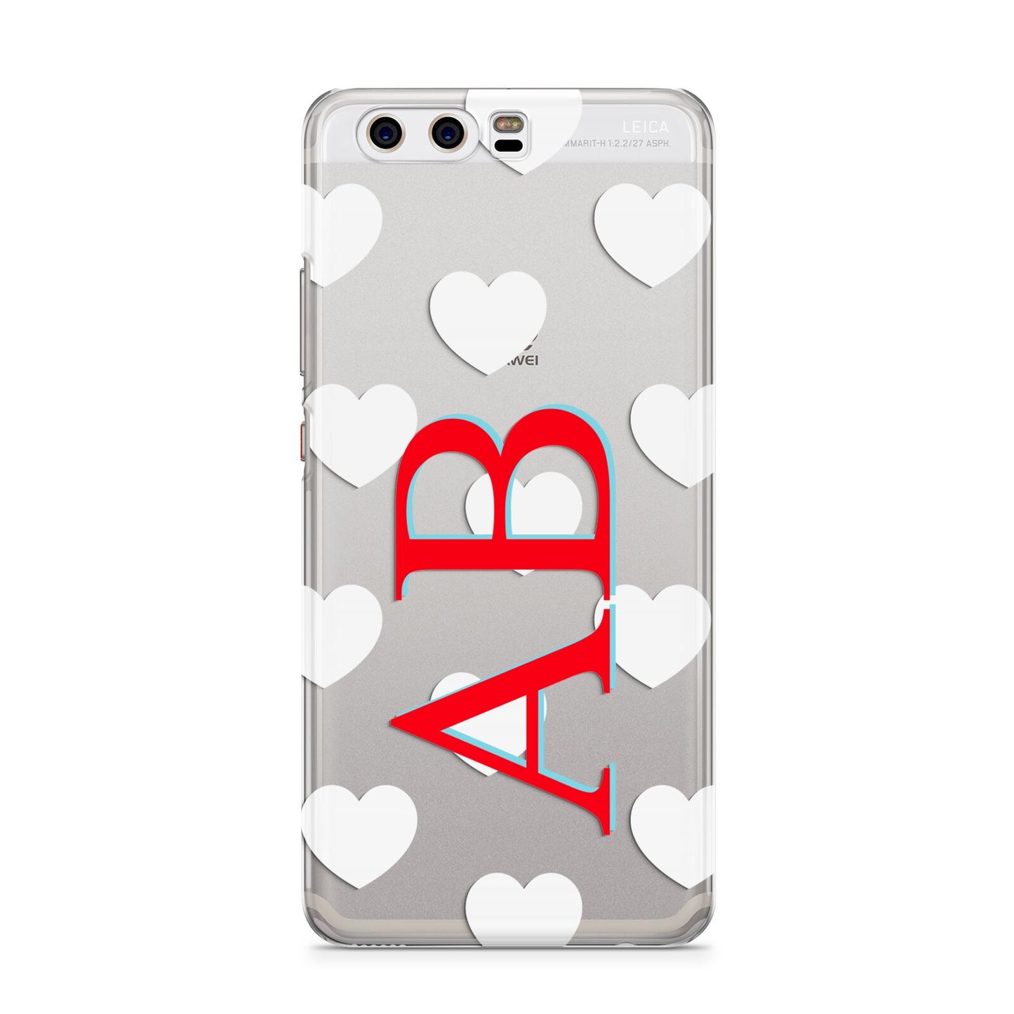 Heart Print Initials Huawei P10 Phone Case