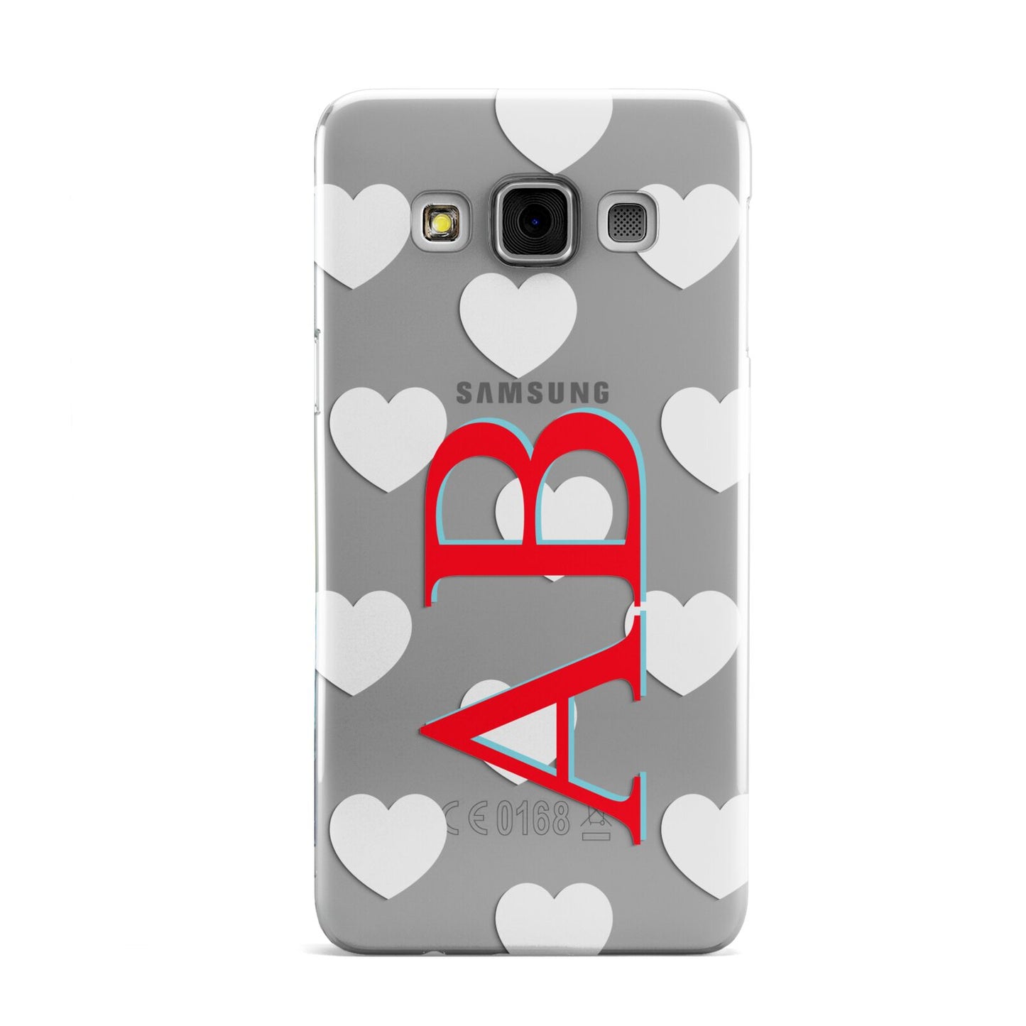 Heart Print Initials Samsung Galaxy A3 Case