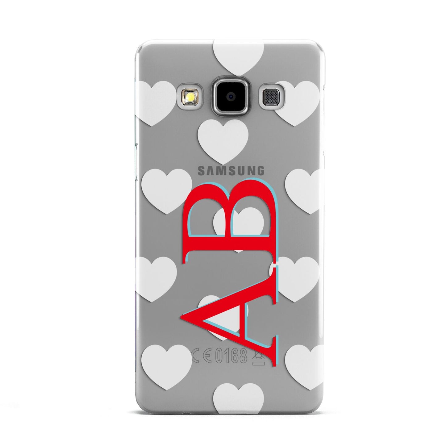 Heart Print Initials Samsung Galaxy A5 Case