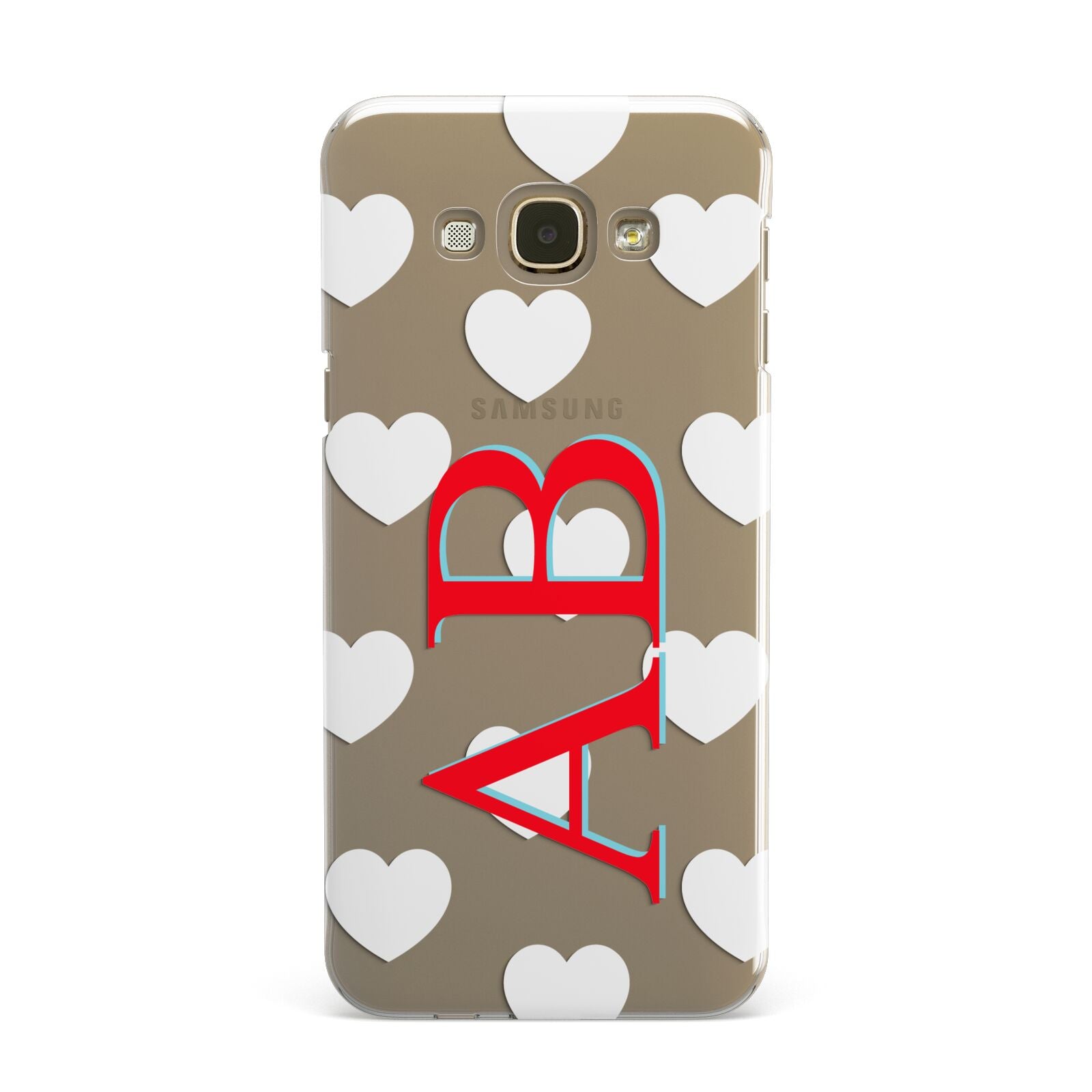 Heart Print Initials Samsung Galaxy A8 Case