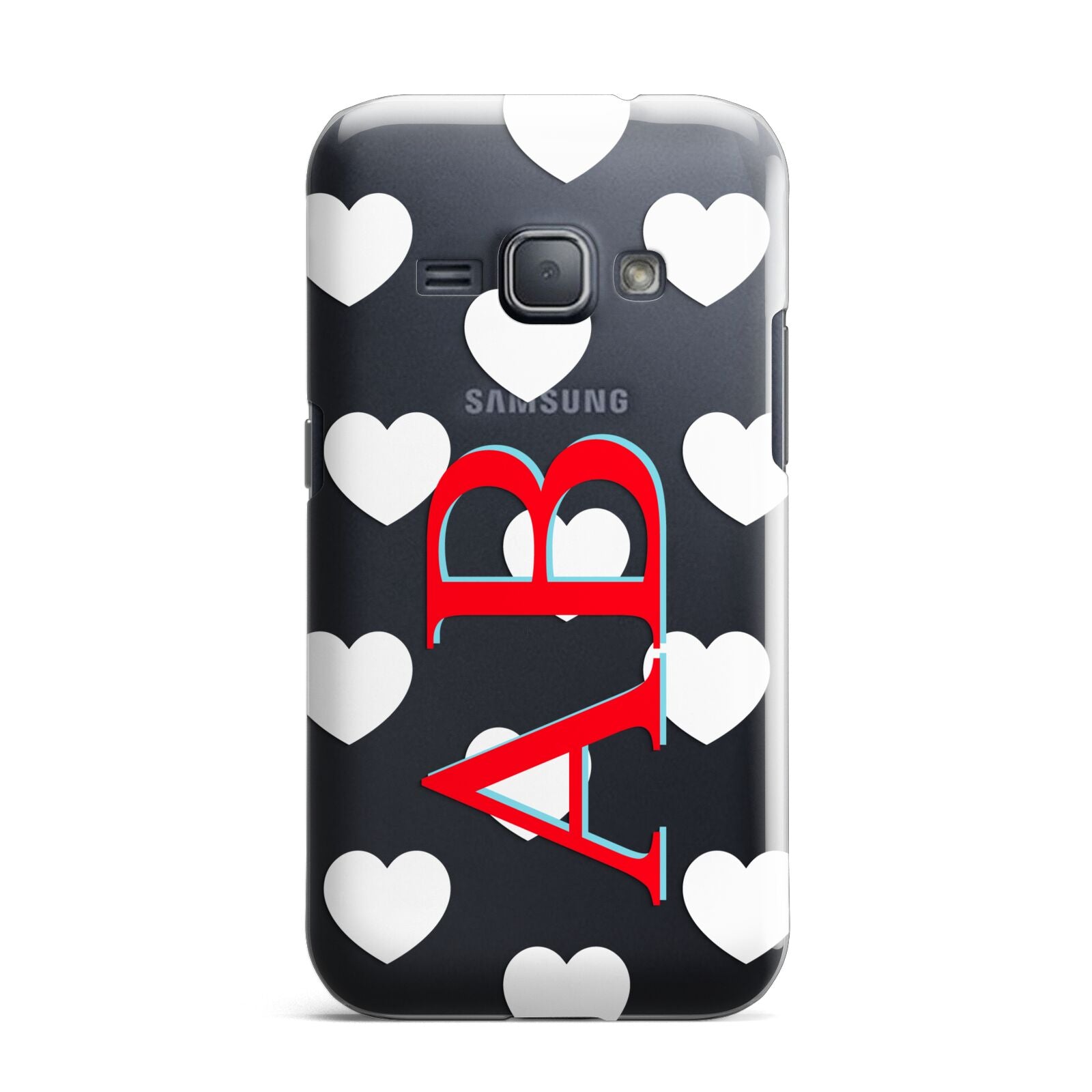 Heart Print Initials Samsung Galaxy J1 2016 Case