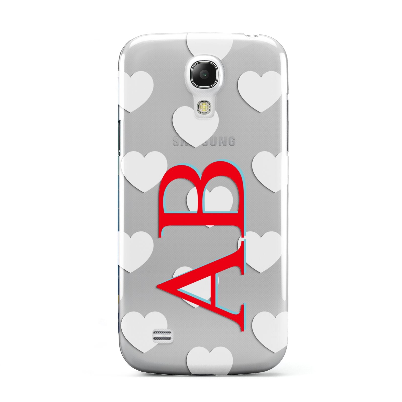 Heart Print Initials Samsung Galaxy S4 Mini Case