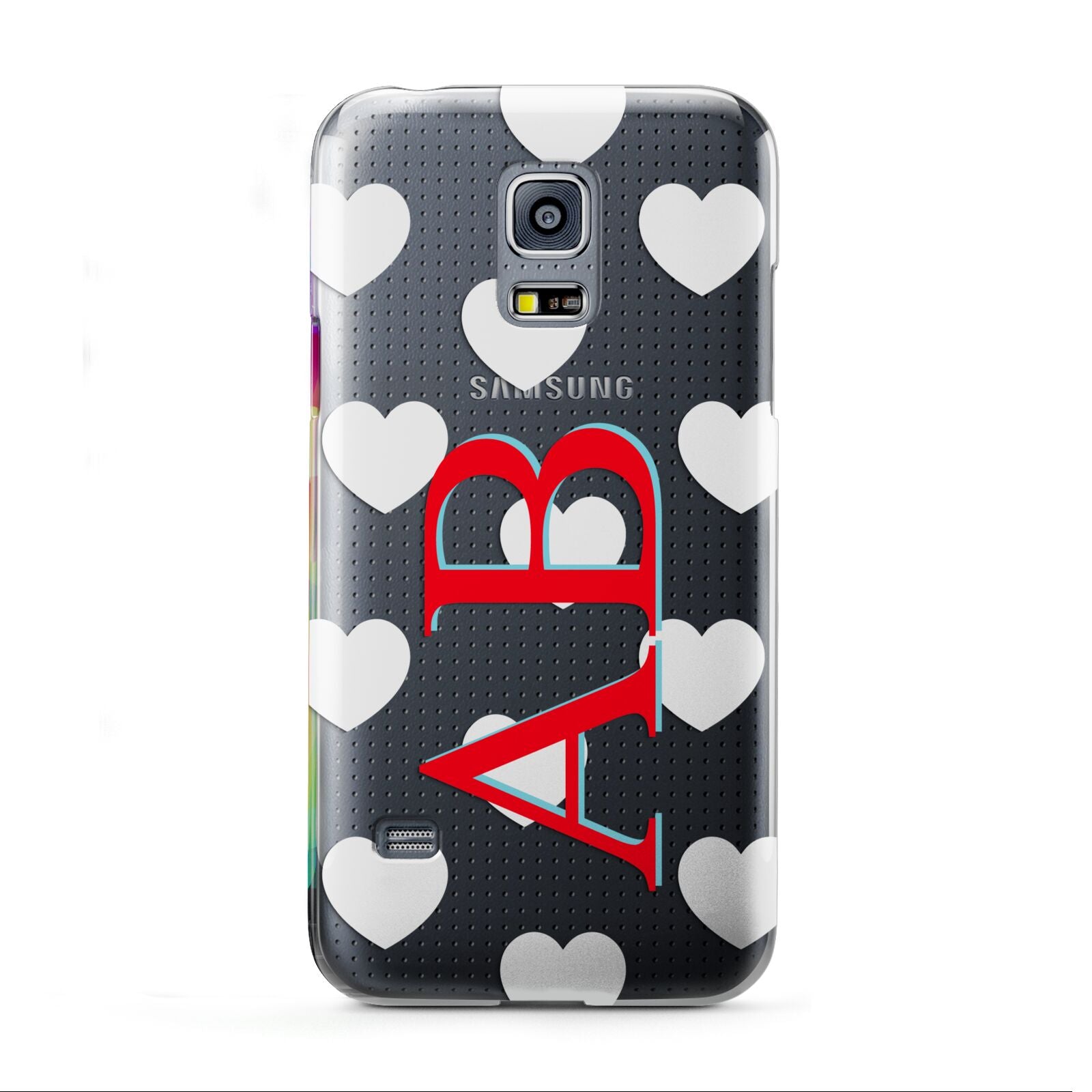 Heart Print Initials Samsung Galaxy S5 Mini Case