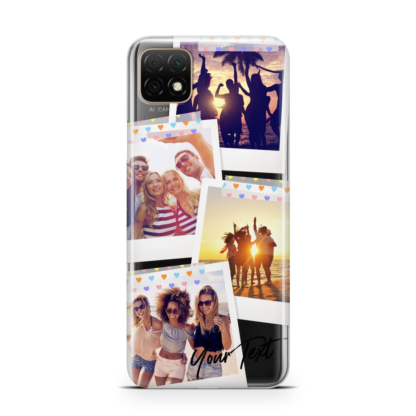 Heart Tape Photo with Text Huawei Enjoy 20 Phone Case